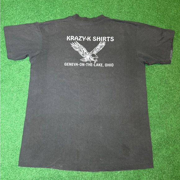 Vintage 90s 3D Emblem Harley Easy Rider Bad To The Bone Fort Worth XL T Shirt - Picture 5 of 10